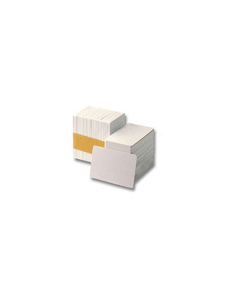 Lot de 500 cartes PVC 0.50mm blanc