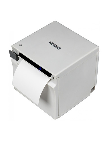 Epson TM-m50, USB, RS232, Ethernet, Blanc
