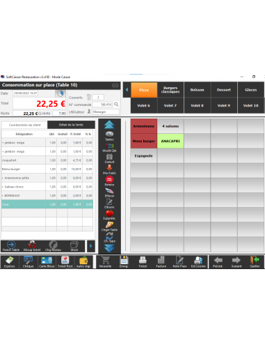 Logiciel Restauration et livraison