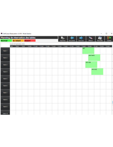 Logiciel Restauration et livraison