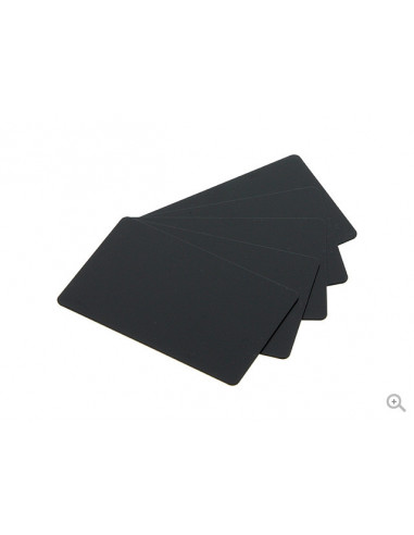 Lot de cartes PVC 0.76mm noir brillant