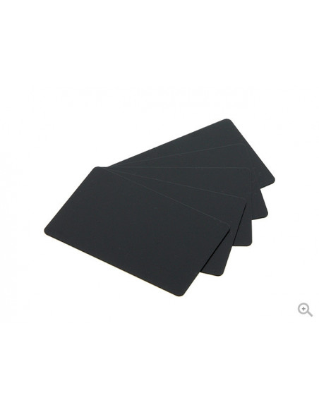 Lot de cartes PVC 0.76mm noir brillant