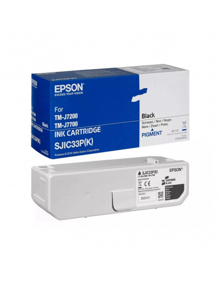 Epson C33S020700 SJIC33P noir TM-J7200/7700