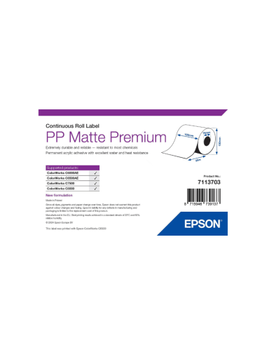 Etiquettes 105mmx55m MAT Label pour...