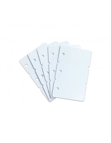 Cartes PVC blanches sécables