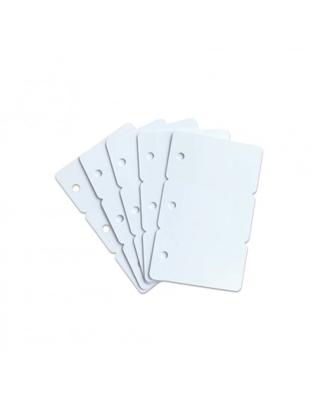 Cartes PVC blanches sécables
