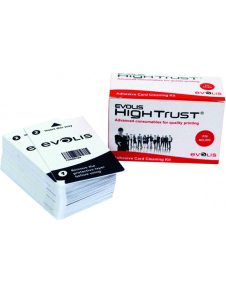 Cartes de nettoyage Evolis ACL003 Zenius, Primacy, Elypso