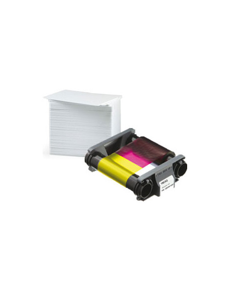 100 Cartes 1 Ruban couleur Badgy200