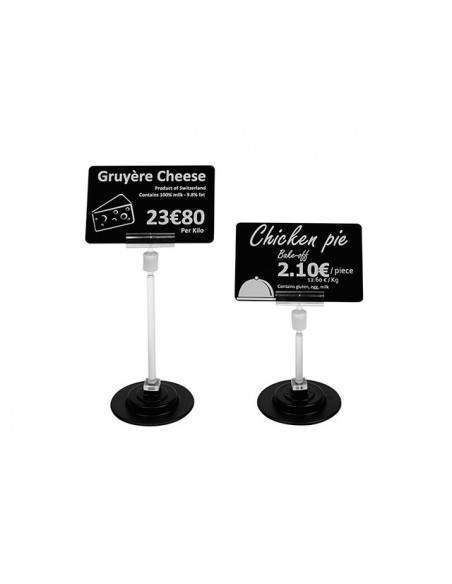 Support magnétique étiquette de prix 12 cm