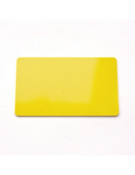 Lot de cartes PVC 0.76mm jaune