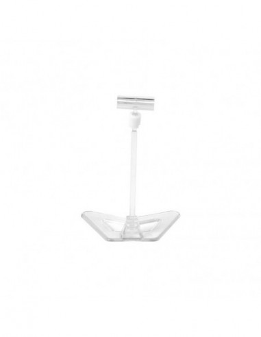 Support aspect cristal étiquette de prix 12 cm